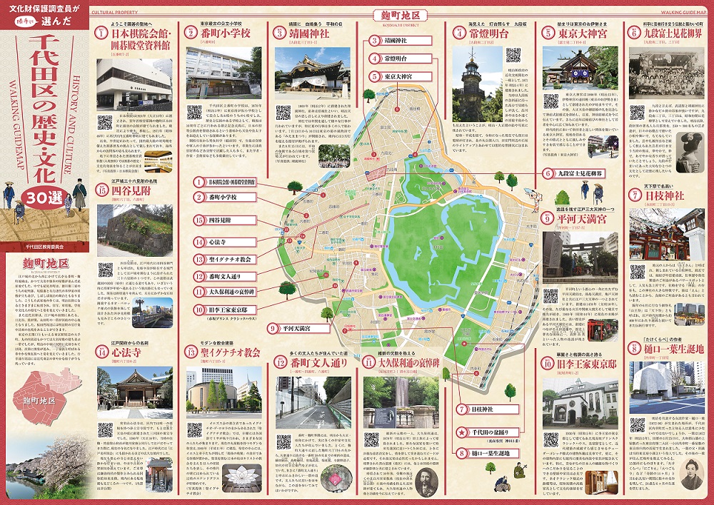 千代田区の歴史・文化30選のチラシ（表）